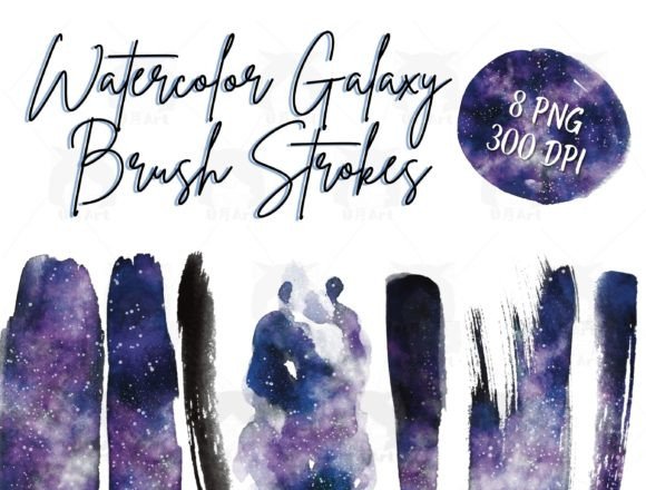 Download Watercolor Galaxy Brush Stroke - Galaxy Collection