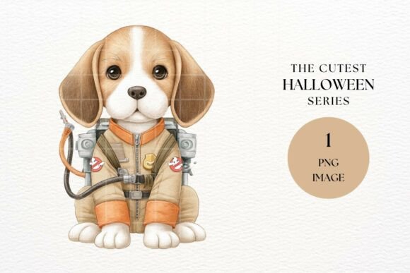Download Ghostbuster Beagle Halloween PNG - Beagle Collection