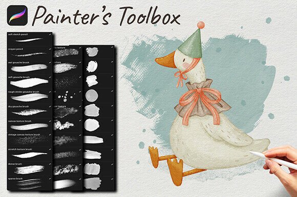 Download Painter’s Toolbox- Procreate Brushes - Paint Collection