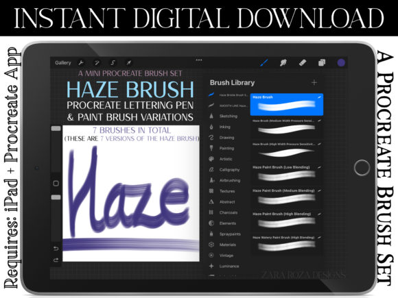 Download Haze Mini Procreate Marker &amp; Paint Brush - Paint Collection