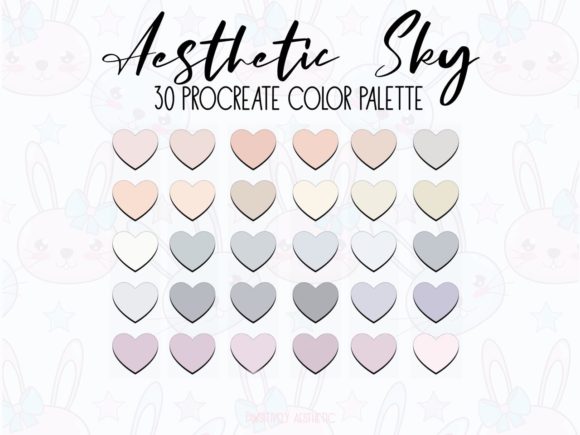 Download Aesthetic Sky Procreate Color Palette - Sky procreate Collection
