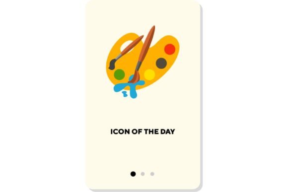 Download Artistic Paints Flat Icon. Palette, Wate - Paint Collection