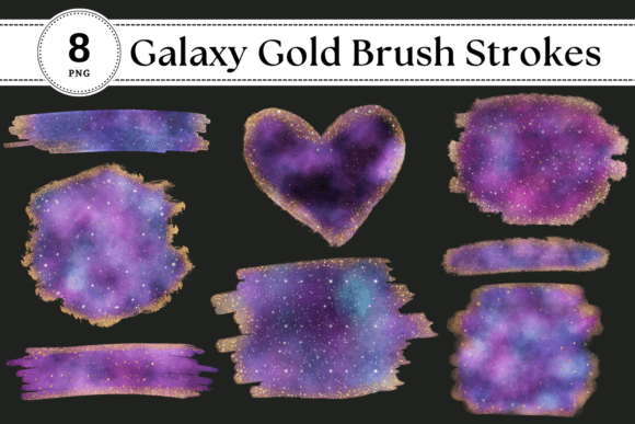 Download Starry Galaxy Brush Strokes PNG Clipart - Galaxy Collection