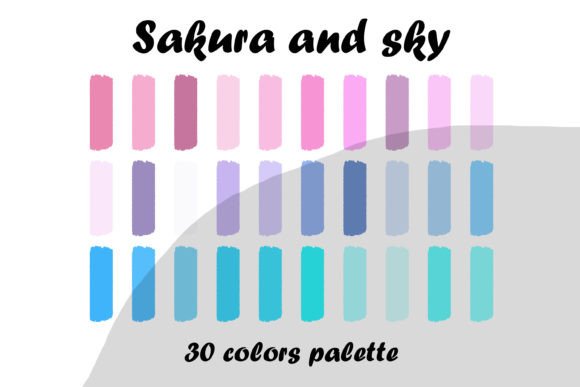 Download Sakura and Sky Procreate Color Palette - Sky procreate Collection
