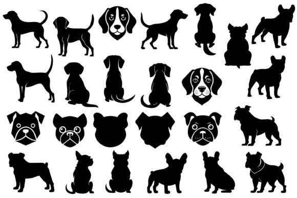 Download Bulldog and Beagle Dog Silhouette - Beagle Collection