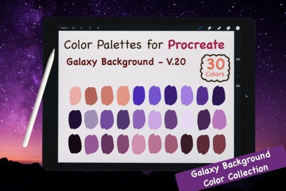 Download Procreate Color Palettes - Galaxy V.20 - Galaxy Collection