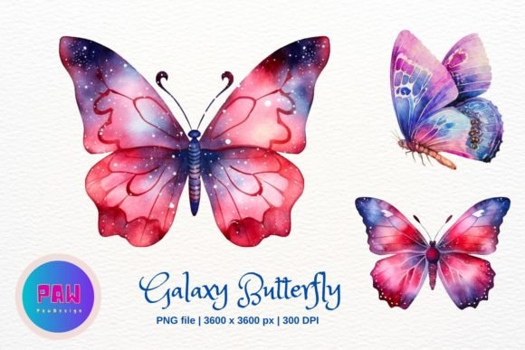 Download Galaxy Butterfly Sublimation Clipart - Galaxy Collection